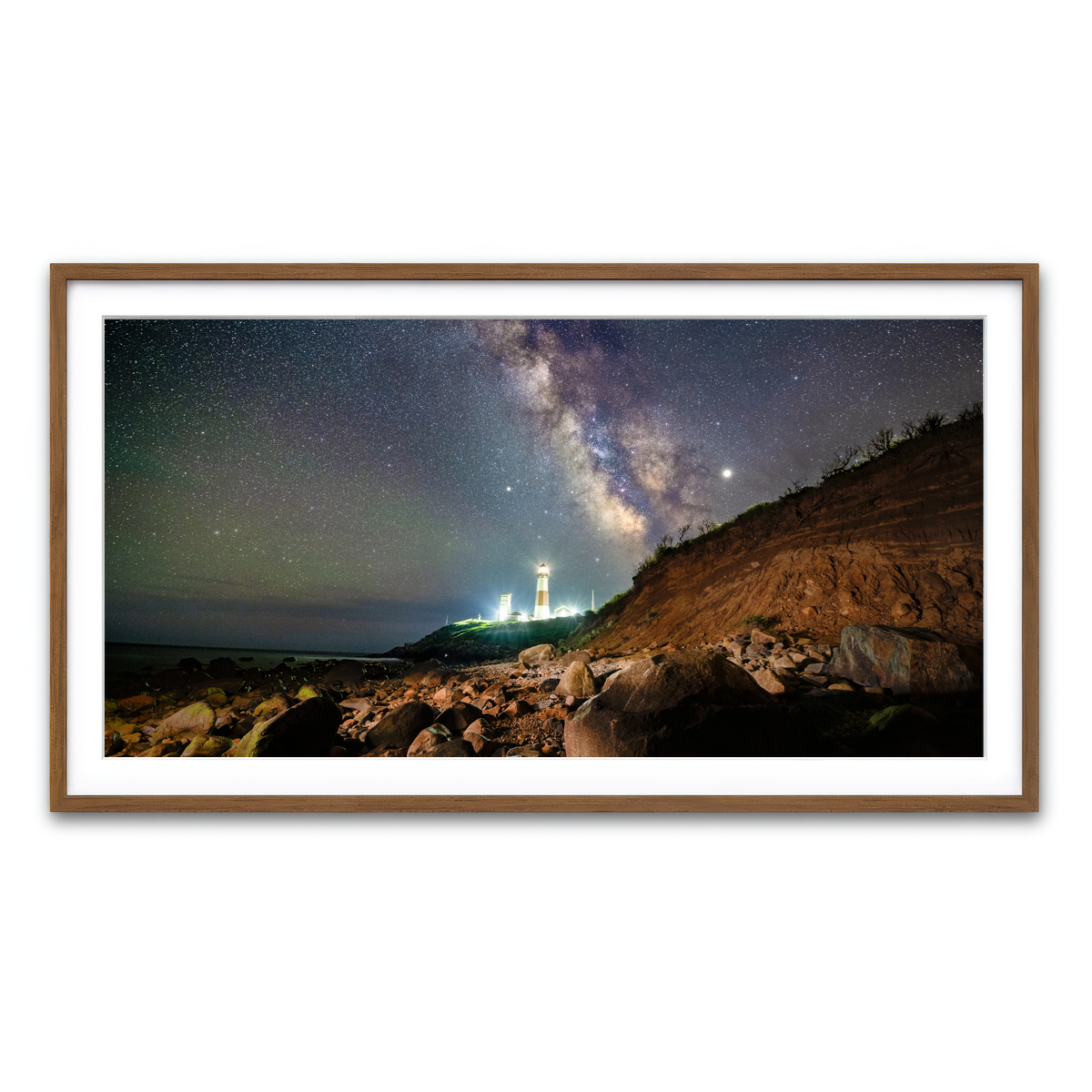 Framed Print 2x1 Walnut