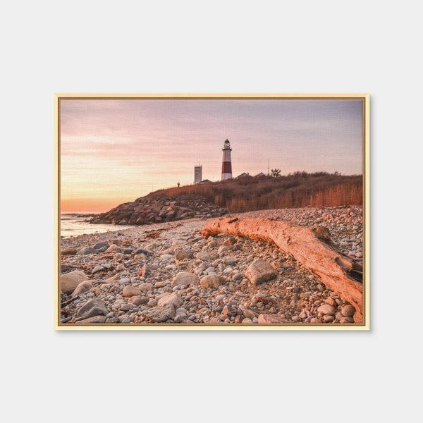 Montauk Point Lighthouse Wall Art — Framed Canvas Format preview
