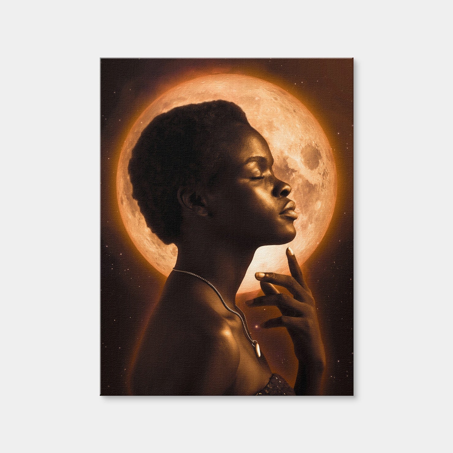 AUTO-MOCKUP WHITE | Moon Art | 1 Piece | Gallery Wrap | group=3x4