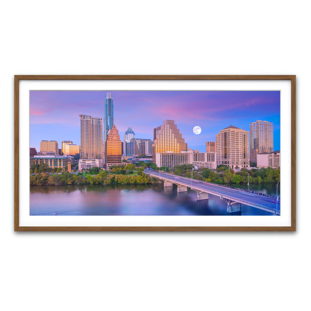Framed Print 2x1 Walnut
