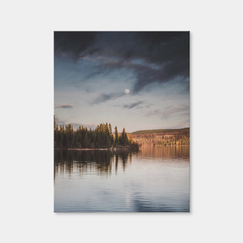 AUTO-MOCKUP WHITE | Moon Over Francois Lake | 1 Piece | Gallery Wrap Canvas | group=3x4