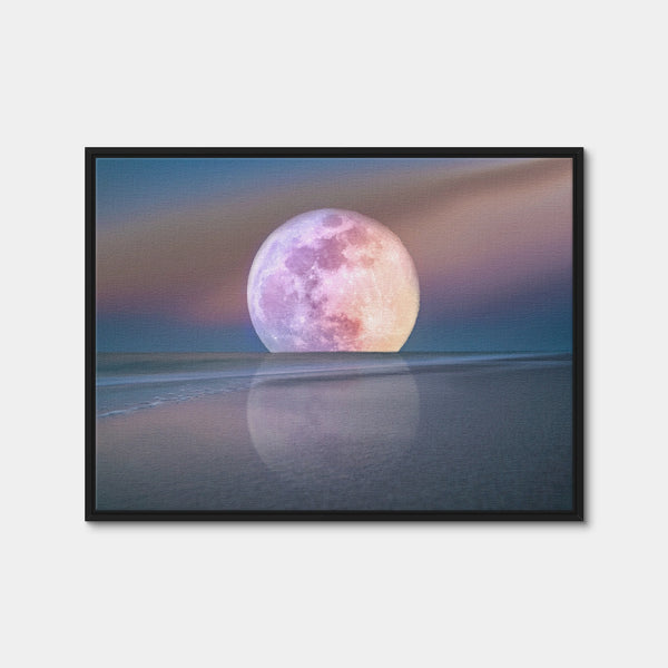 Moon Rise Wall Art — Framed Canvas Format preview
