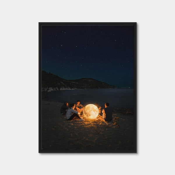 Moonlight Wall Art — Framed Canvas Format preview