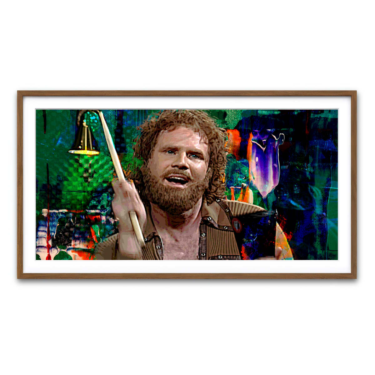 Framed Print 2x1 Walnut