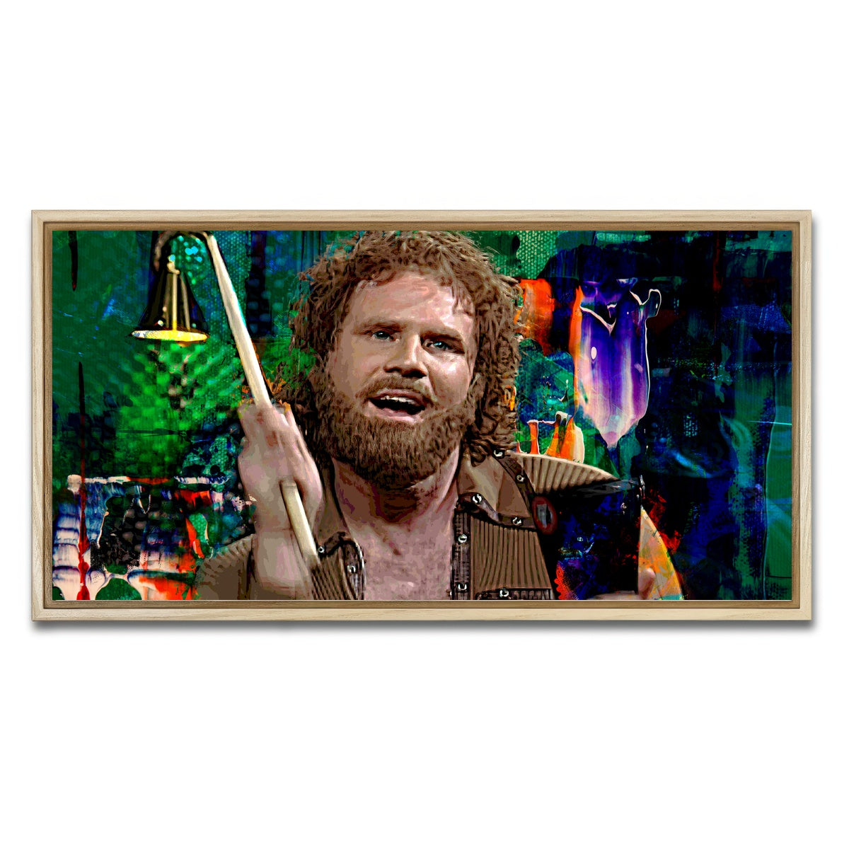 AUTO-MOCKUP WHITE | More Cowbell | 1 Piece | Natural Framed Canvas | group=2x1