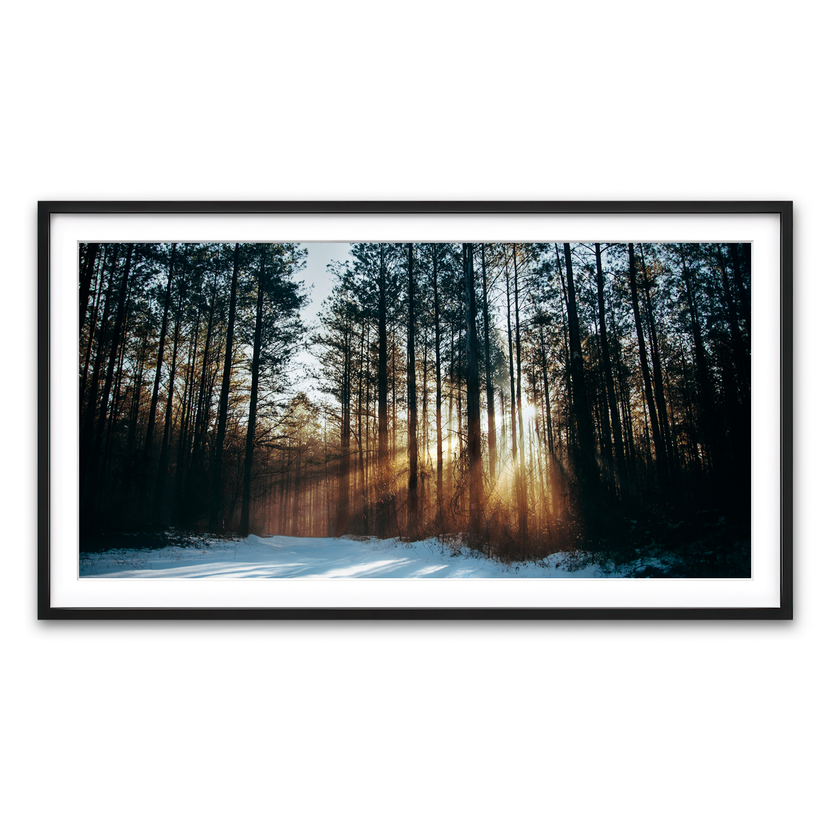 Framed Print 2x1 Black