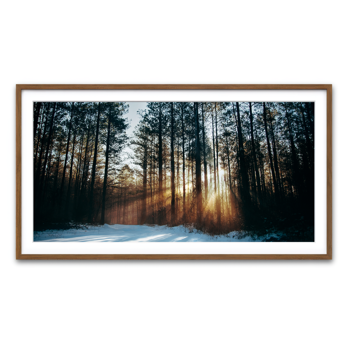 Framed Print 2x1 Walnut