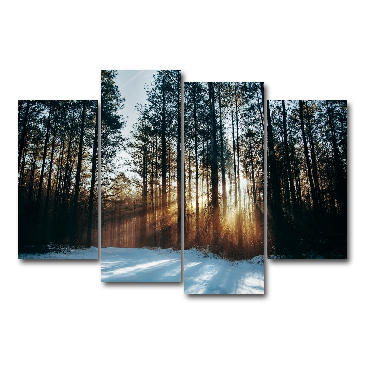 AUTO-MOCKUP WHITE | Morning Light | 4 Piece | Gallery Wrap Canvas | group=4_short