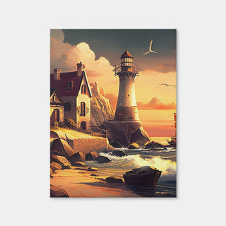 AUTO-MOCKUP WHITE | Morning by the Lighthouse | 1 Piece | Gallery Wrap | group=3x4