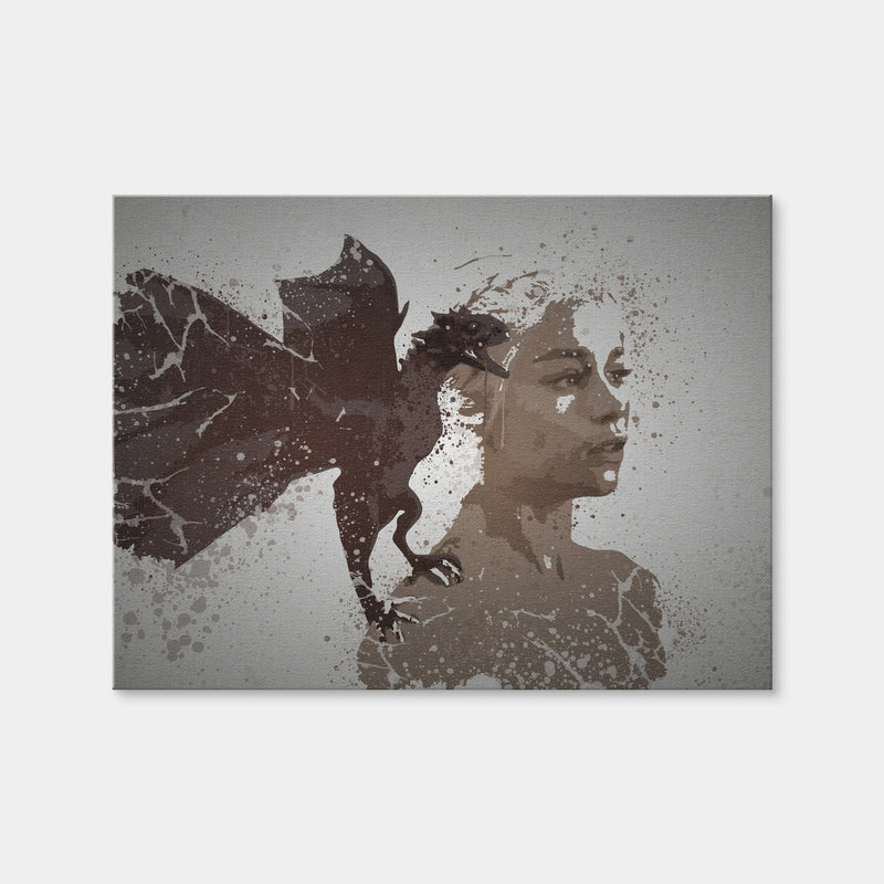 AUTO-MOCKUP WHITE | Mother Of Dragons Splatter | 1 Piece | Gallery Wrap Canvas | group=4x3