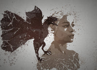 Mother of Dragons Splatter Wall Art