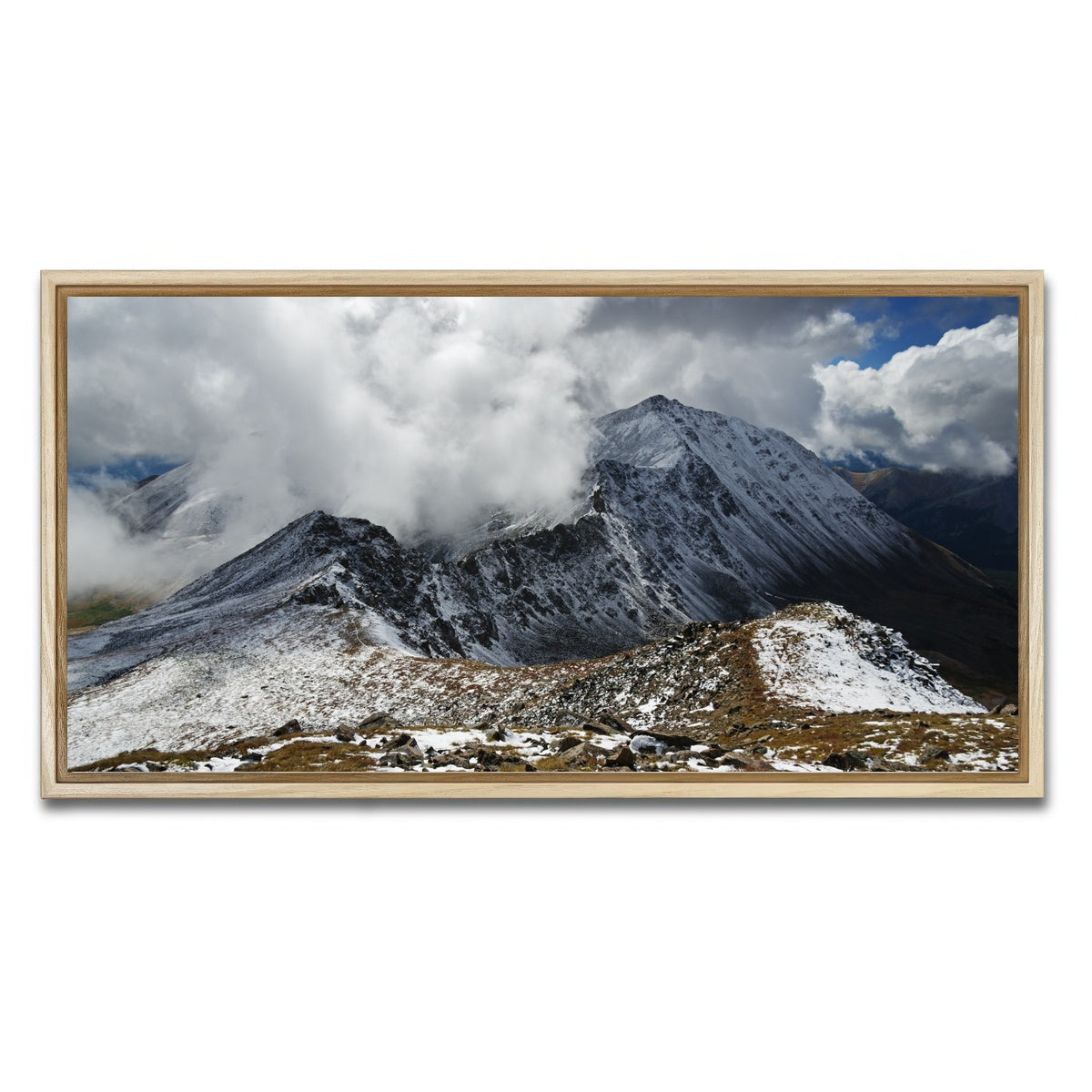 AUTO-MOCKUP WHITE | Mount Columbia | 1 Piece | Natural Framed Canvas | group=2x1