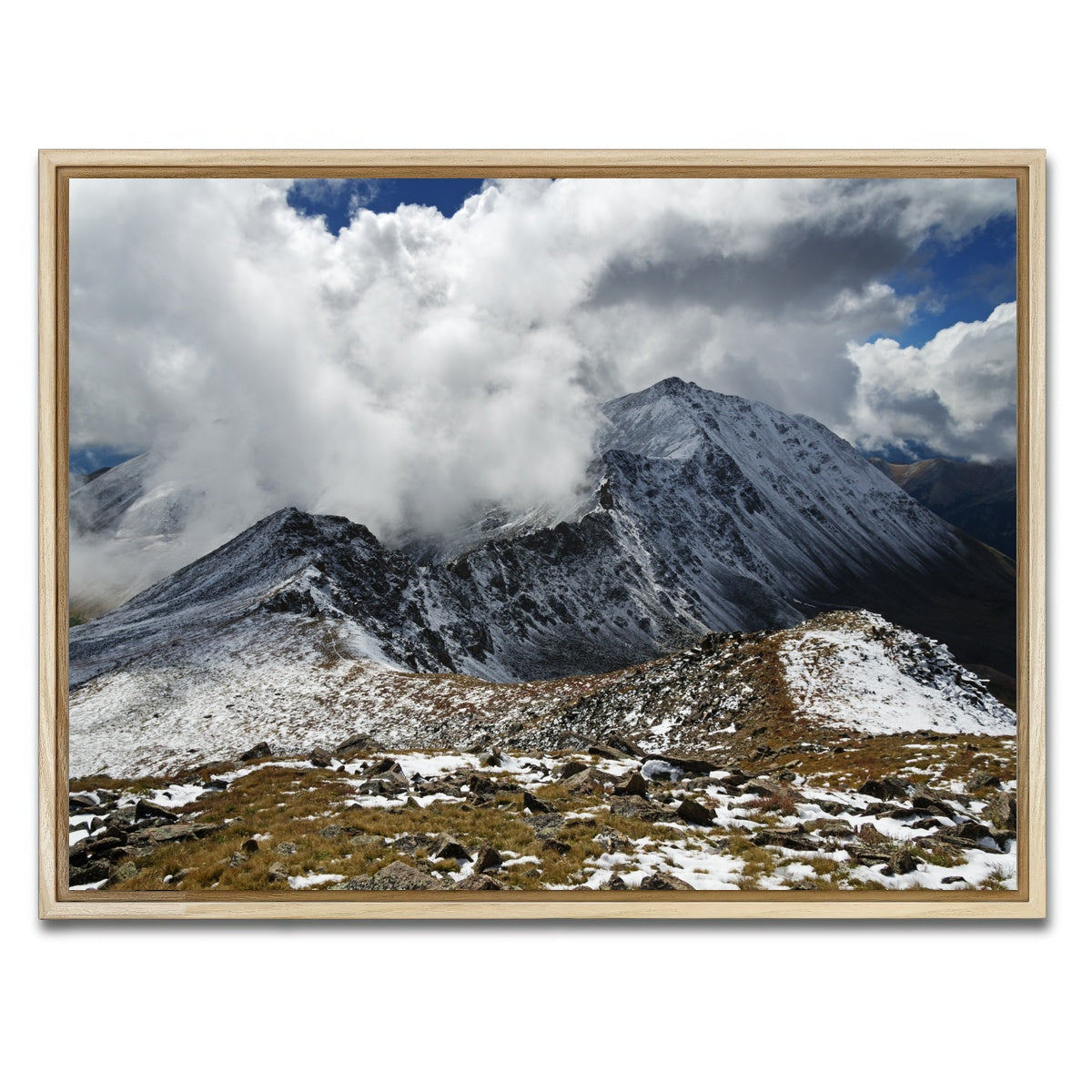 AUTO-MOCKUP WHITE | Mount Columbia | 1 Piece | Natural Framed Canvas | group=4x3