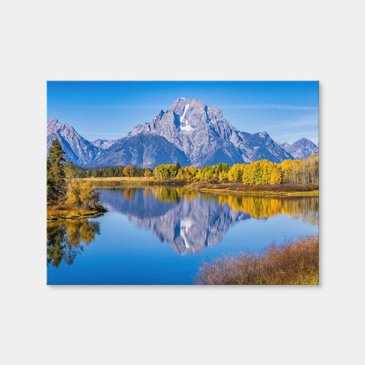 AUTO-MOCKUP WHITE | Mount Moran and Reflections | 1 Piece | Gallery Wrap | group=4x3