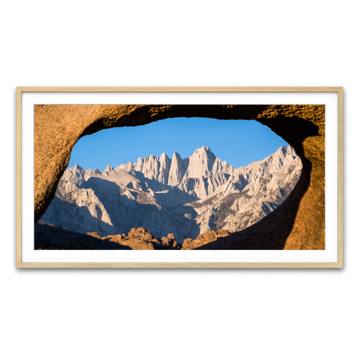 Mount Whitney through Sandstone Archway Wall Art