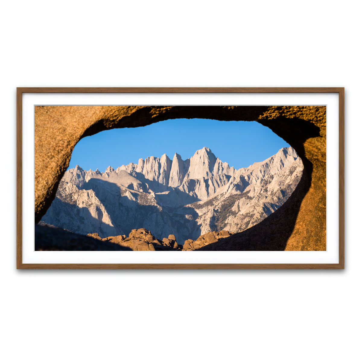 Mount Whitney through Sandstone Archway Wall Art