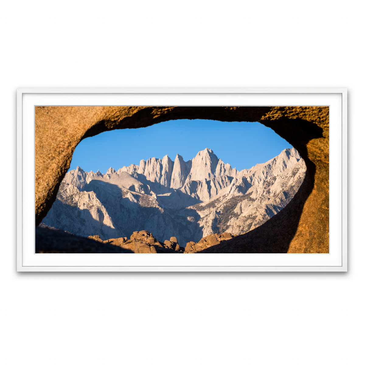 Mount Whitney through Sandstone Archway Wall Art