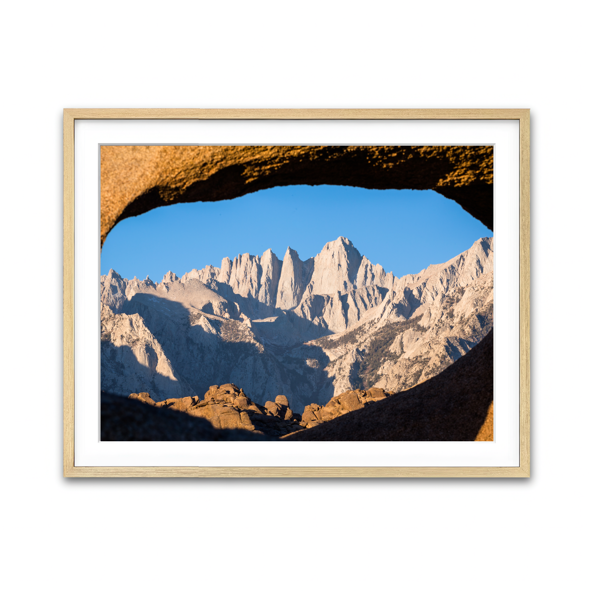 Mount Whitney through Sandstone Archway Wall Art