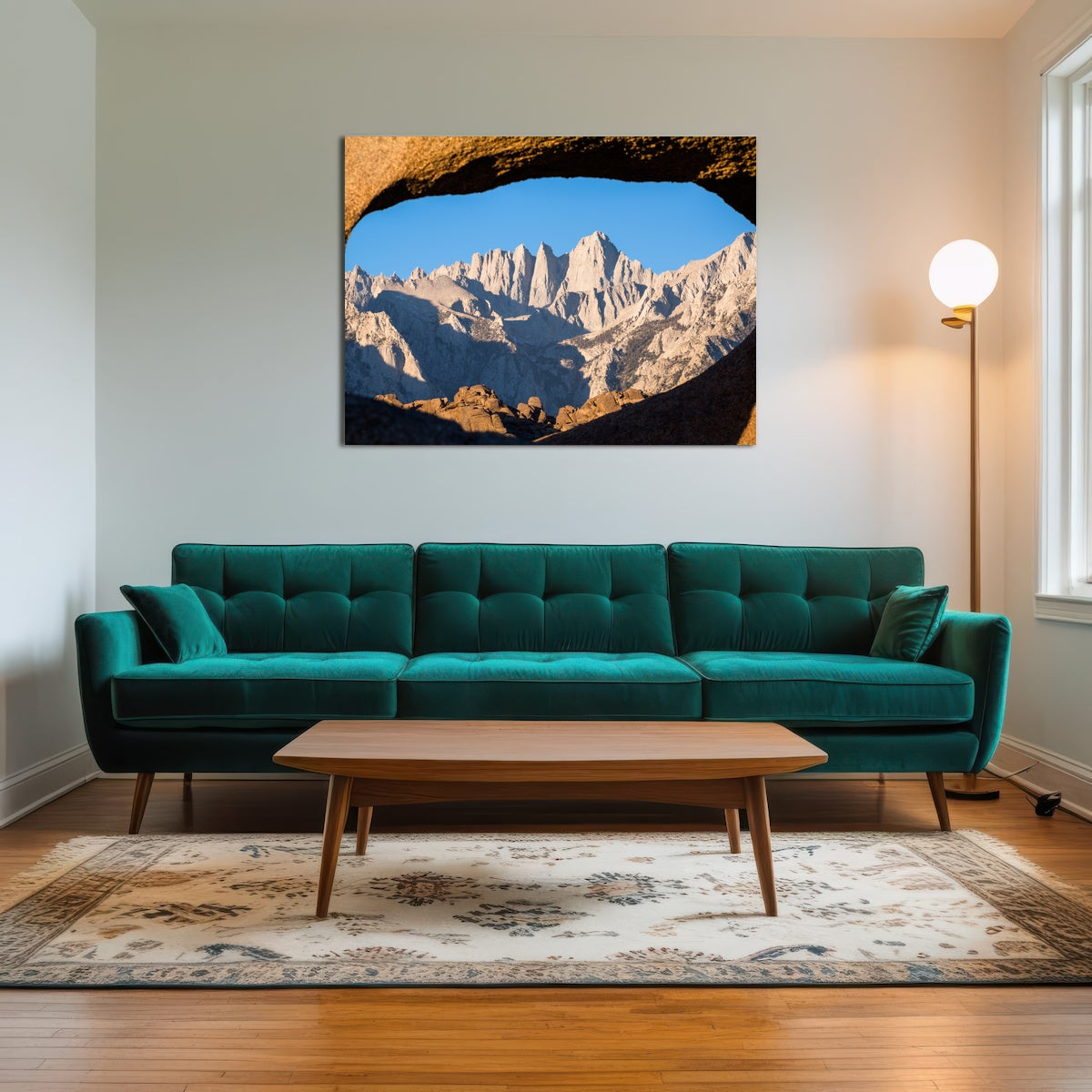 Mount Whitney through Sandstone Archway Wall Art