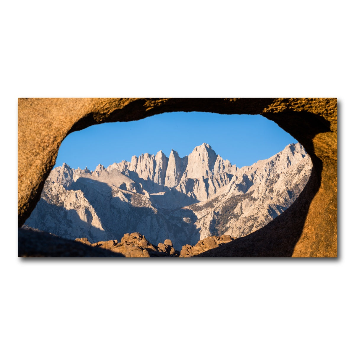 Mount Whitney through Sandstone Archway Wall Art