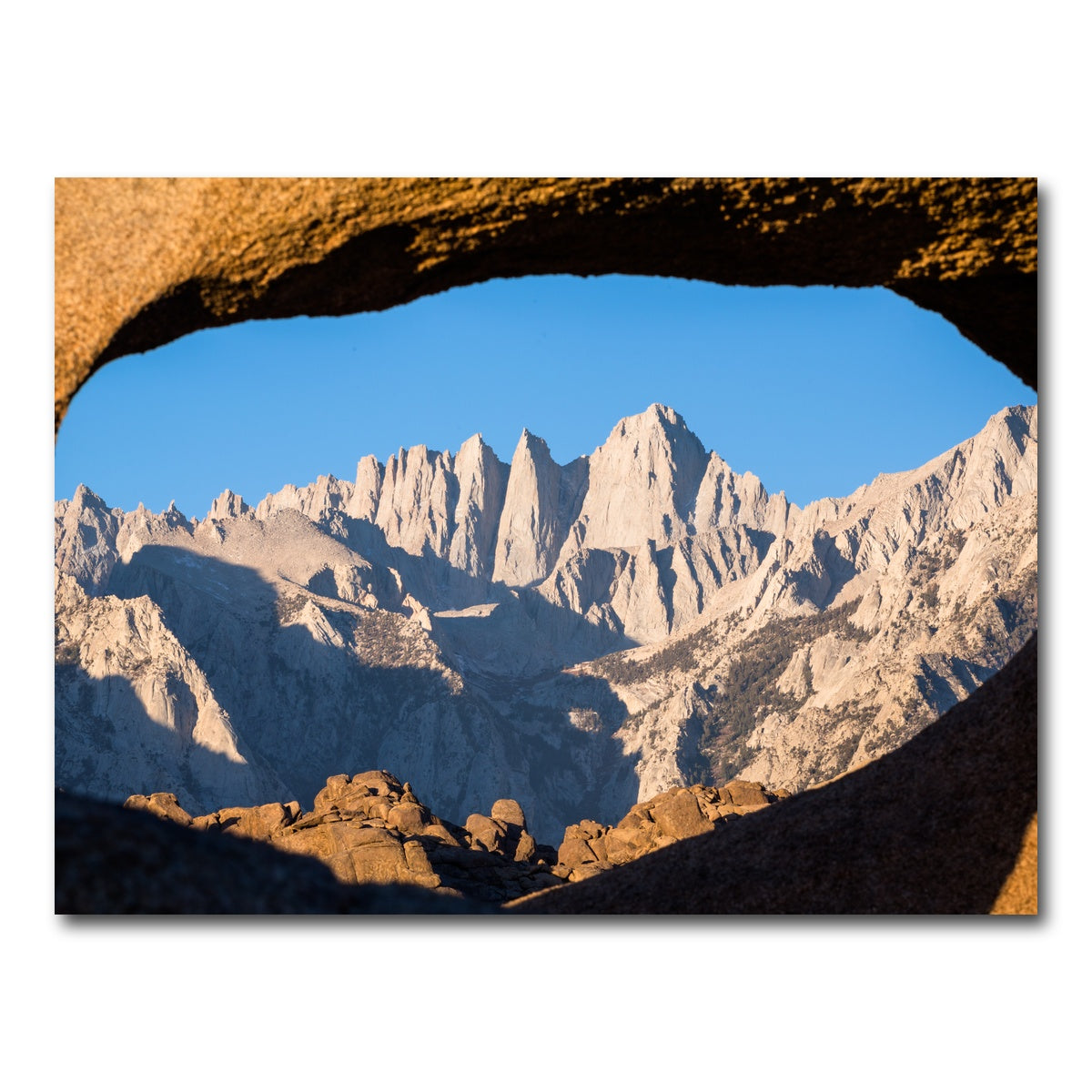 Mount Whitney through Sandstone Archway Wall Art