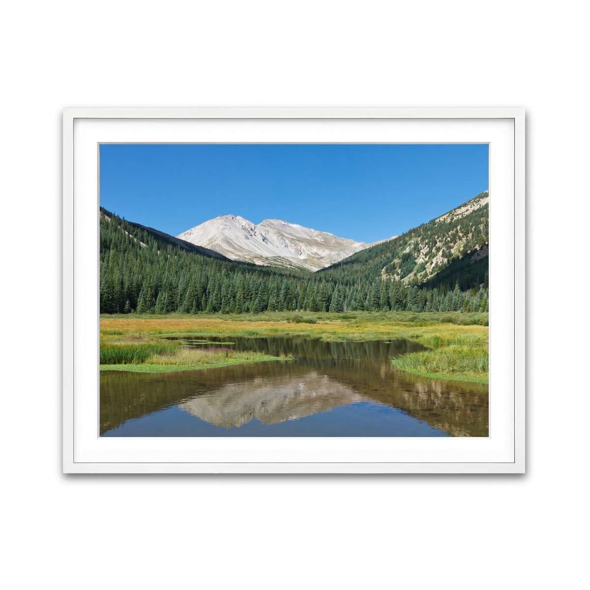 Framed Print 4x3 White