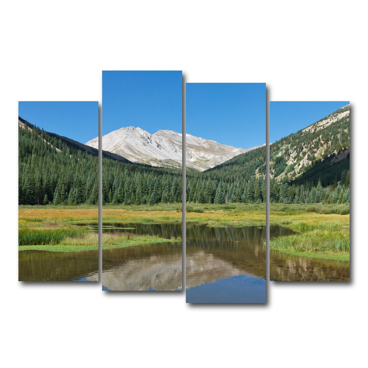 AUTO-MOCKUP WHITE | Mount Yale | 4 Piece | Gallery Wrap Canvas | group=4_normal