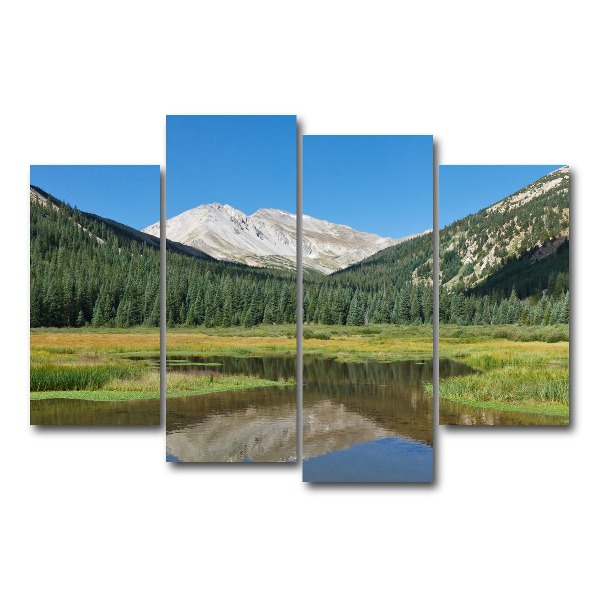 AUTO-MOCKUP WHITE | Mount Yale | 4 Piece | Gallery Wrap Canvas | group=4_short