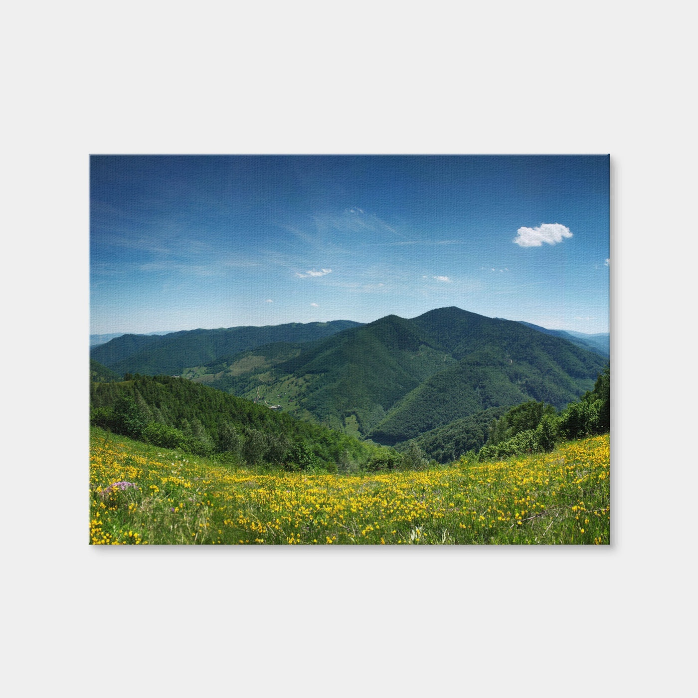 AUTO-MOCKUP WHITE | Mountain Landscape Panorama | 1 Piece | Gallery Wrap | group=4x3