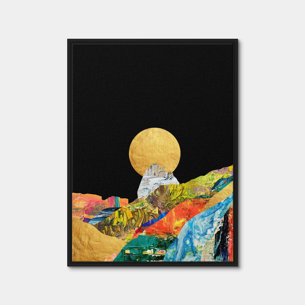 Mountain Layers Wall Art — Framed Canvas Format preview
