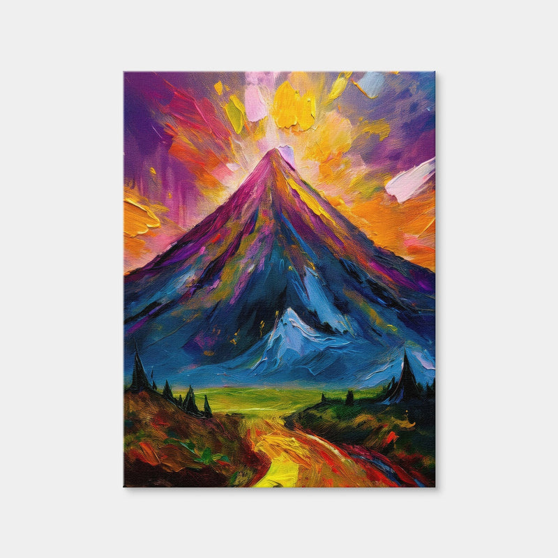 AUTO-MOCKUP WHITE | Mountain Painting | 1 Piece | Gallery Wrap | group=3x4