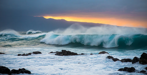 Mountains and Waves Wall Art
