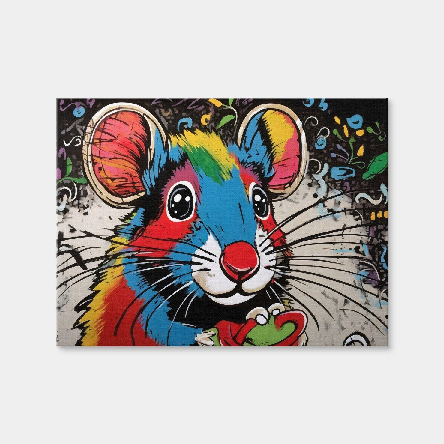 AUTO-MOCKUP WHITE | Mouse Graffiti | 1 Piece | Gallery Wrap | group=4x3