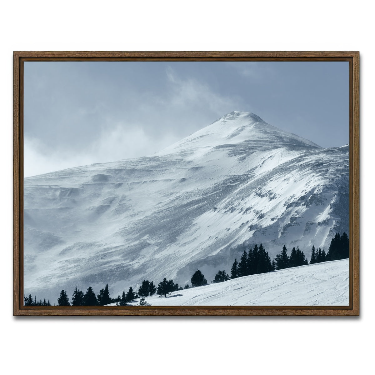 AUTO-MOCKUP WHITE | Mt. Lincoln | 1 Piece | Walnut Framed Canvas | group=4x3