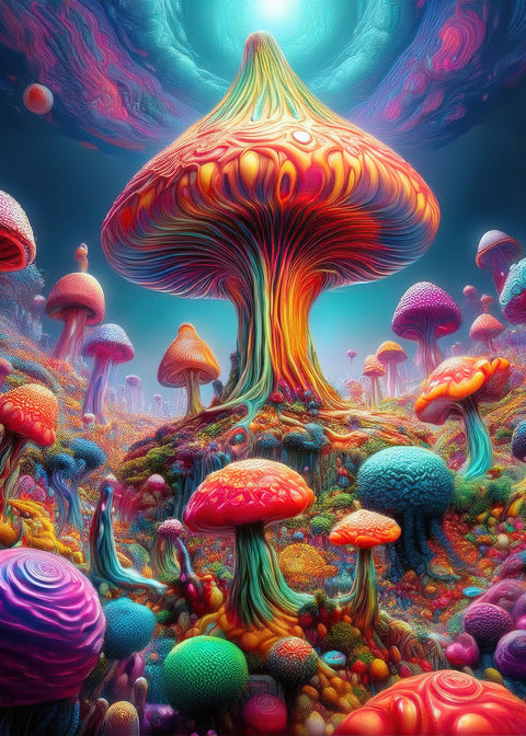 Mushroom Colors Wall Art