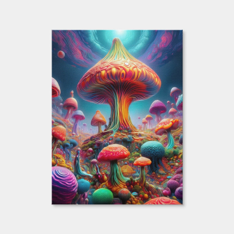 AUTO-MOCKUP WHITE | Mushroom Colors | 1 Piece | Gallery Wrap Canvas | group=3x4