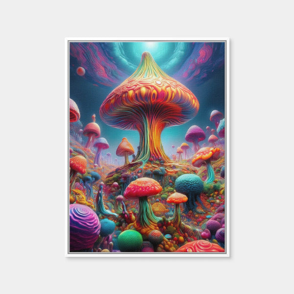 Mushroom Colors Wall Art — Framed Canvas Format preview
