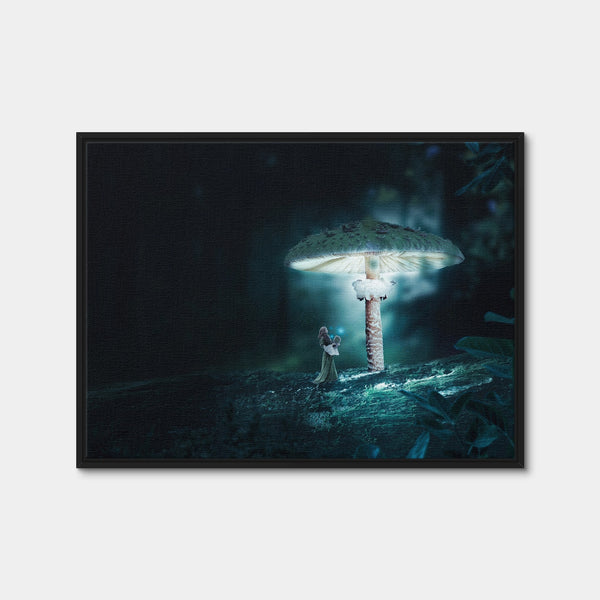 Mushrooms Wall Art — Framed Canvas Format preview