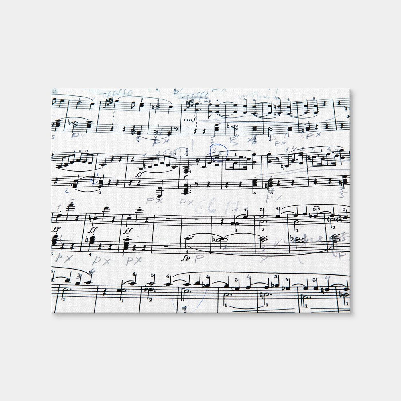AUTO-MOCKUP WHITE | Music Notes | 1 Piece | Gallery Wrap Canvas | group=4x3
