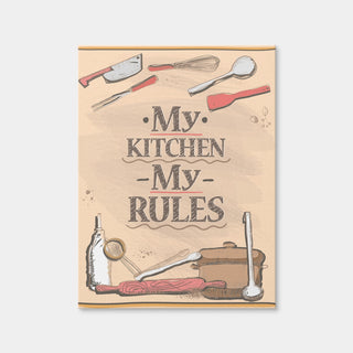 AUTO-MOCKUP WHITE | My Kitchen My Rules | 1 Piece | Gallery Wrap Canvas | group=3x4
