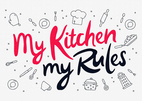 My Kitchen, My Rules Wall Art