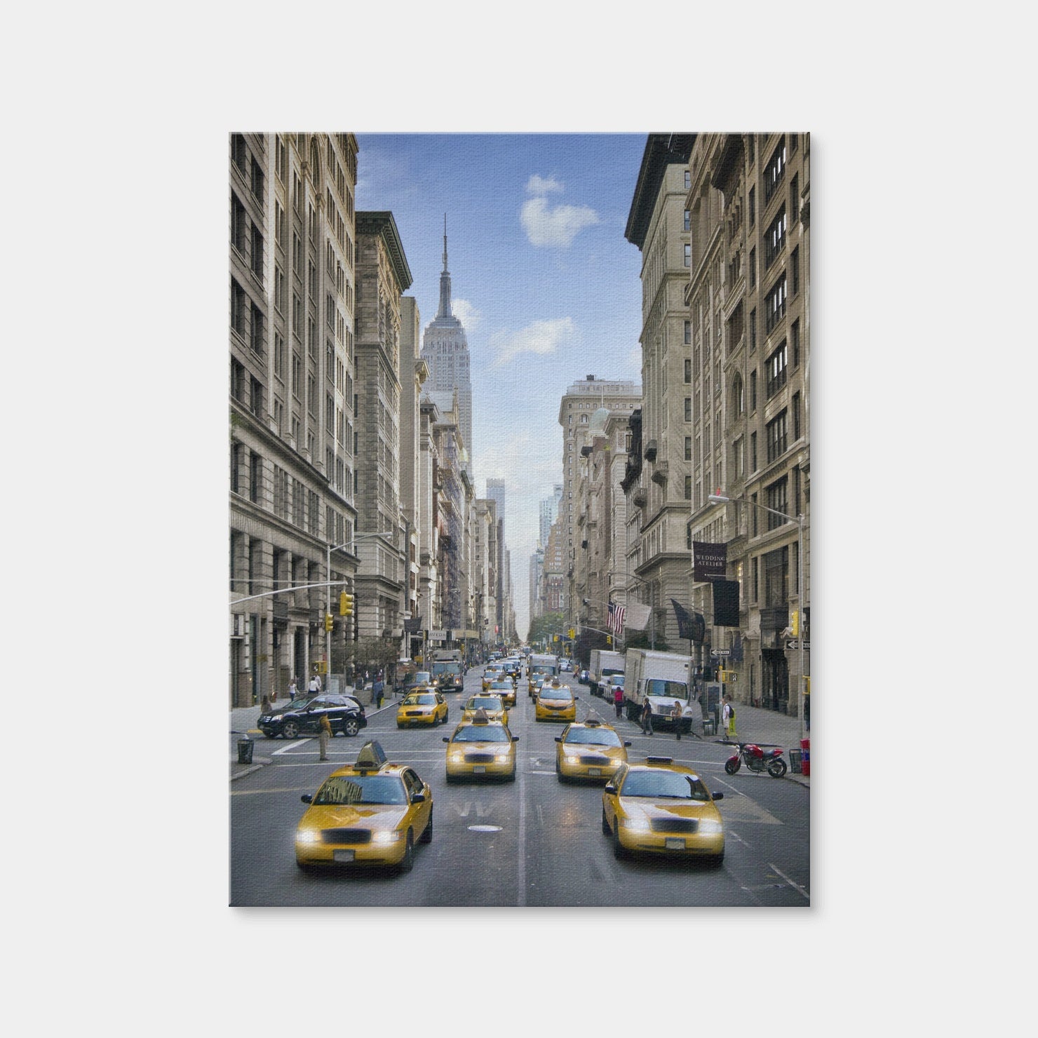AUTO-MOCKUP WHITE | NEW YORK CITY 5th Avenue | 1 Piece | Gallery Wrap Canvas | group=3x4