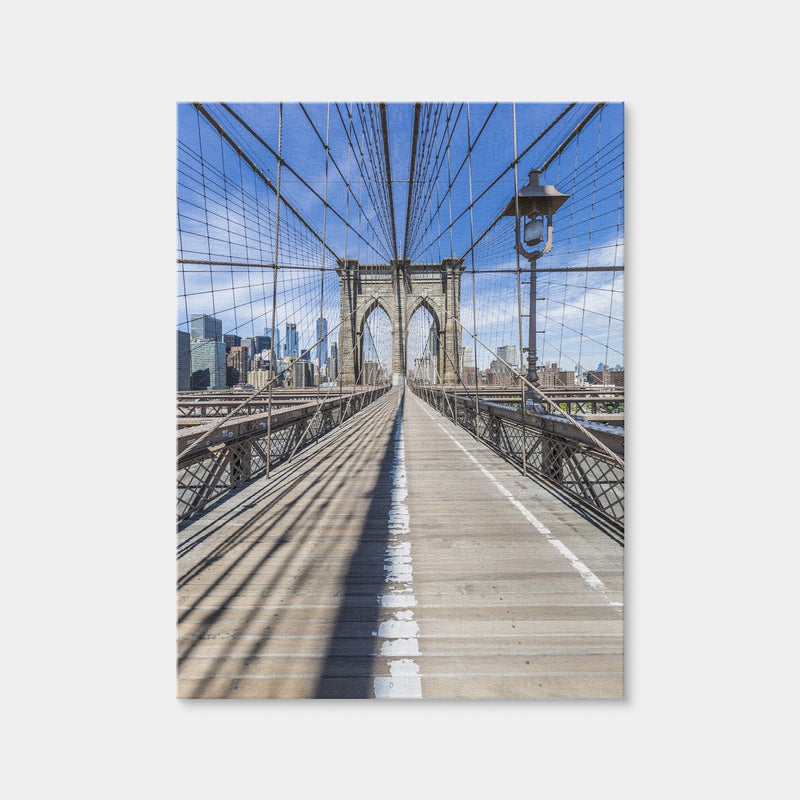 AUTO-MOCKUP WHITE | NEW YORK CITY Brooklyn Bridge | 1 Piece | Gallery Wrap Canvas | group=3x4