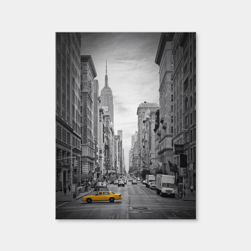 AUTO-MOCKUP WHITE | NEW YORK CITY Fifth Avenue Colorkey | 1 Piece | Gallery Wrap Canvas | group=3x4
