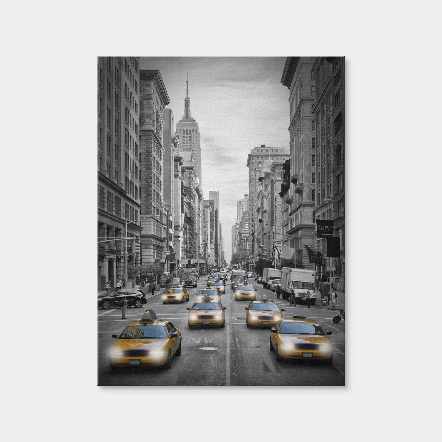 AUTO-MOCKUP WHITE | NEW YORK CITY Fifth Avenue Traffic Colorkey | 1 Piece | Gallery Wrap Canvas | group=3x4