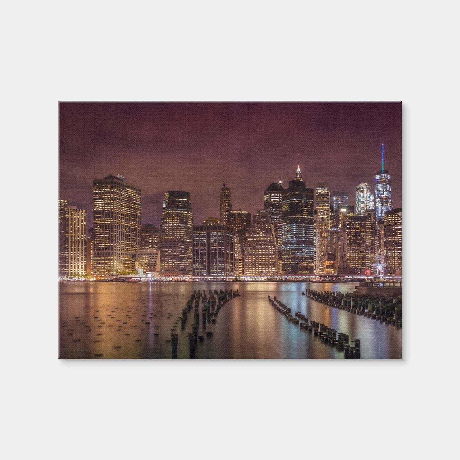 AUTO-MOCKUP WHITE | New York City Nightly Impressions | 1 Piece | Gallery Wrap Canvas | group=4x3