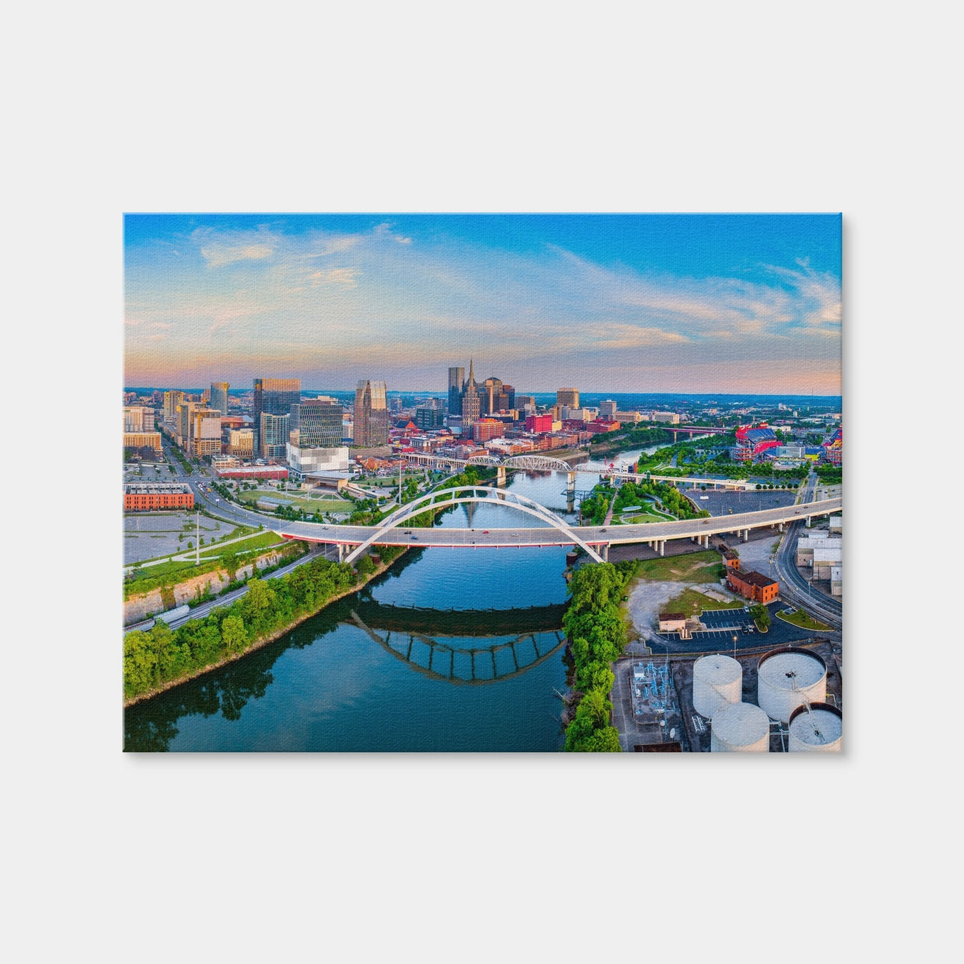 AUTO-MOCKUP WHITE | Nashville Aerial | 1 Piece | Gallery Wrap | group=4x3