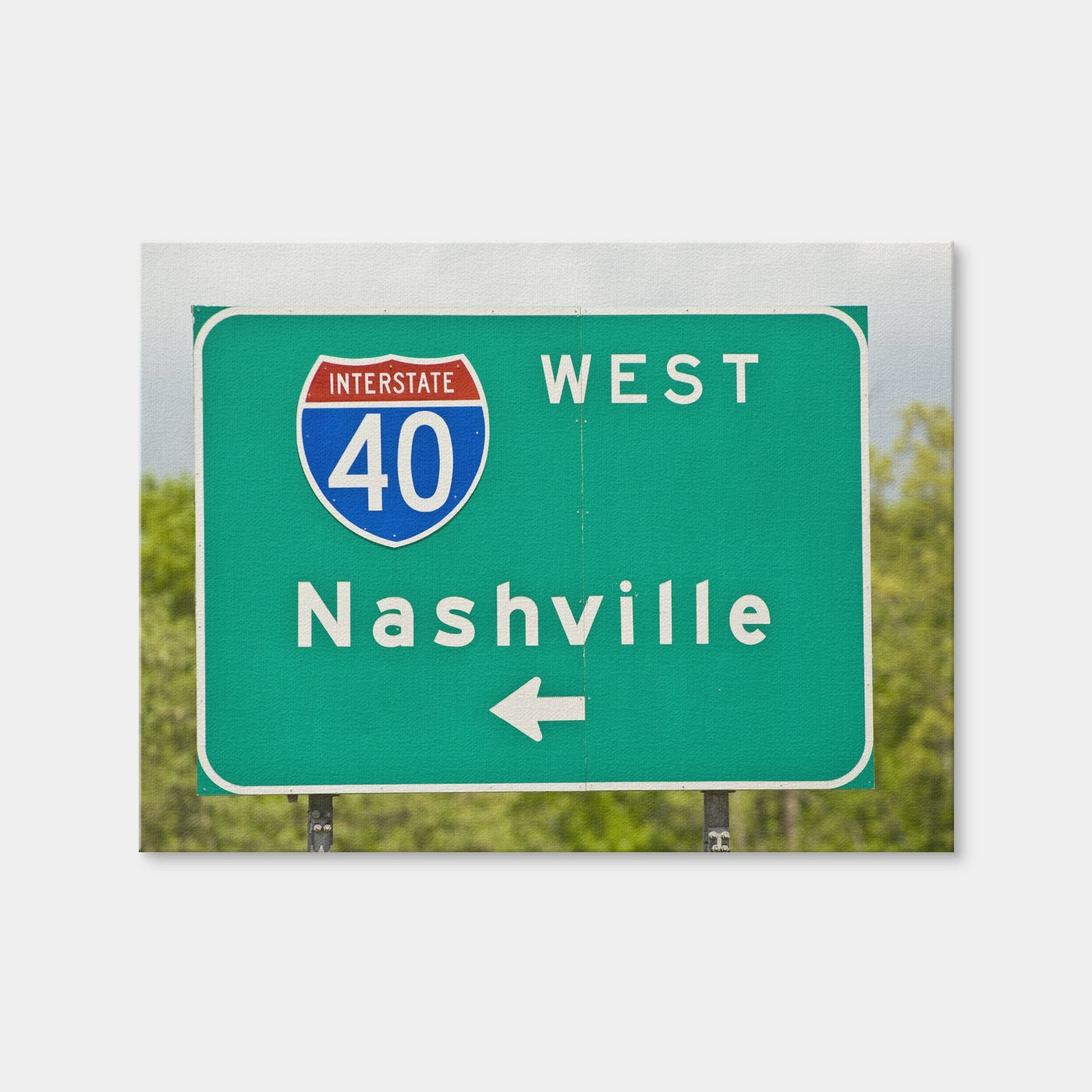 AUTO-MOCKUP WHITE | Nashville Interstate 40 | 1 Piece | Gallery Wrap | group=4x3