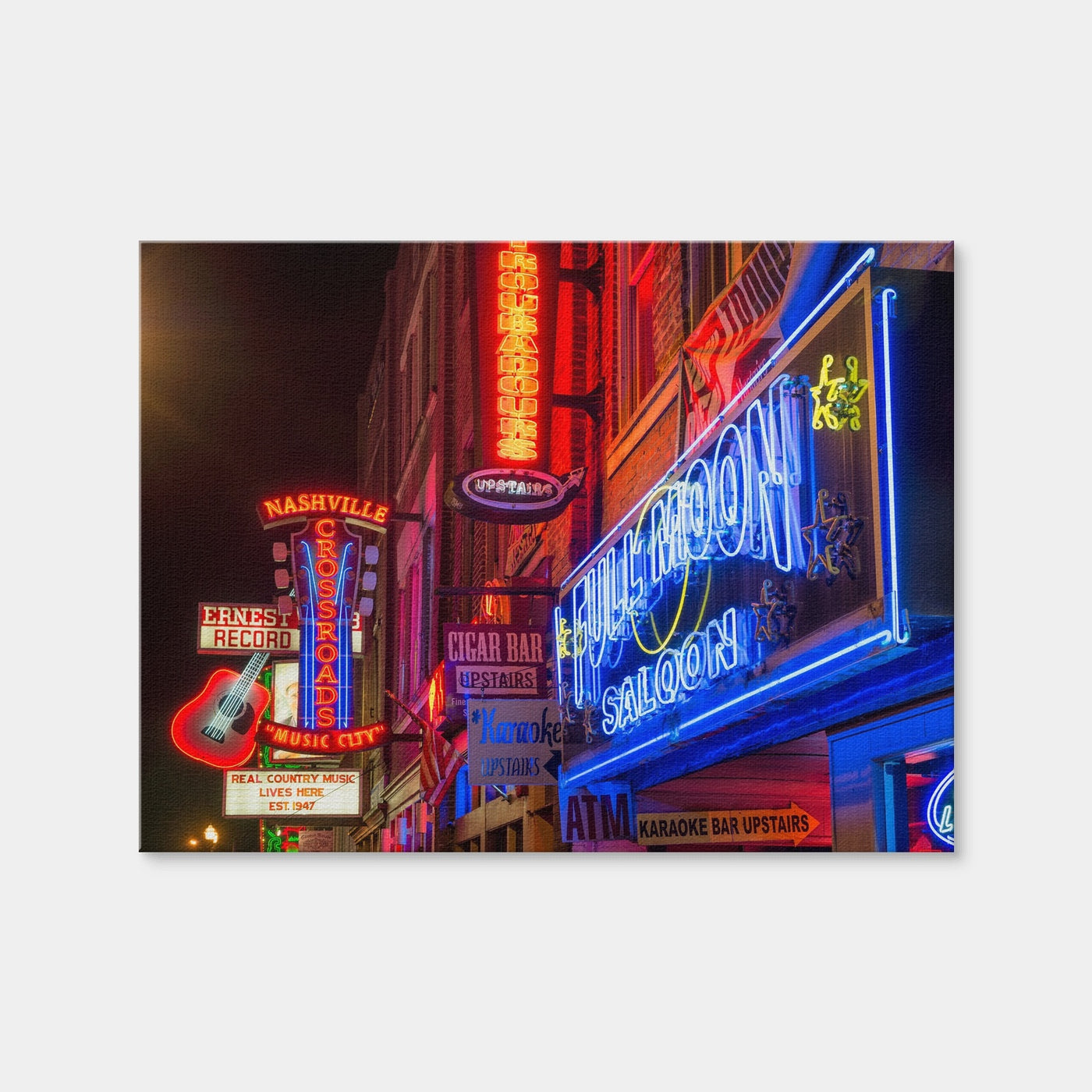 AUTO-MOCKUP WHITE | Nashville Music Row | 1 Piece | Gallery Wrap Canvas | group=4x3
