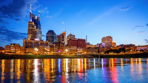 Nashville Skyline Cumberland River Wall Art